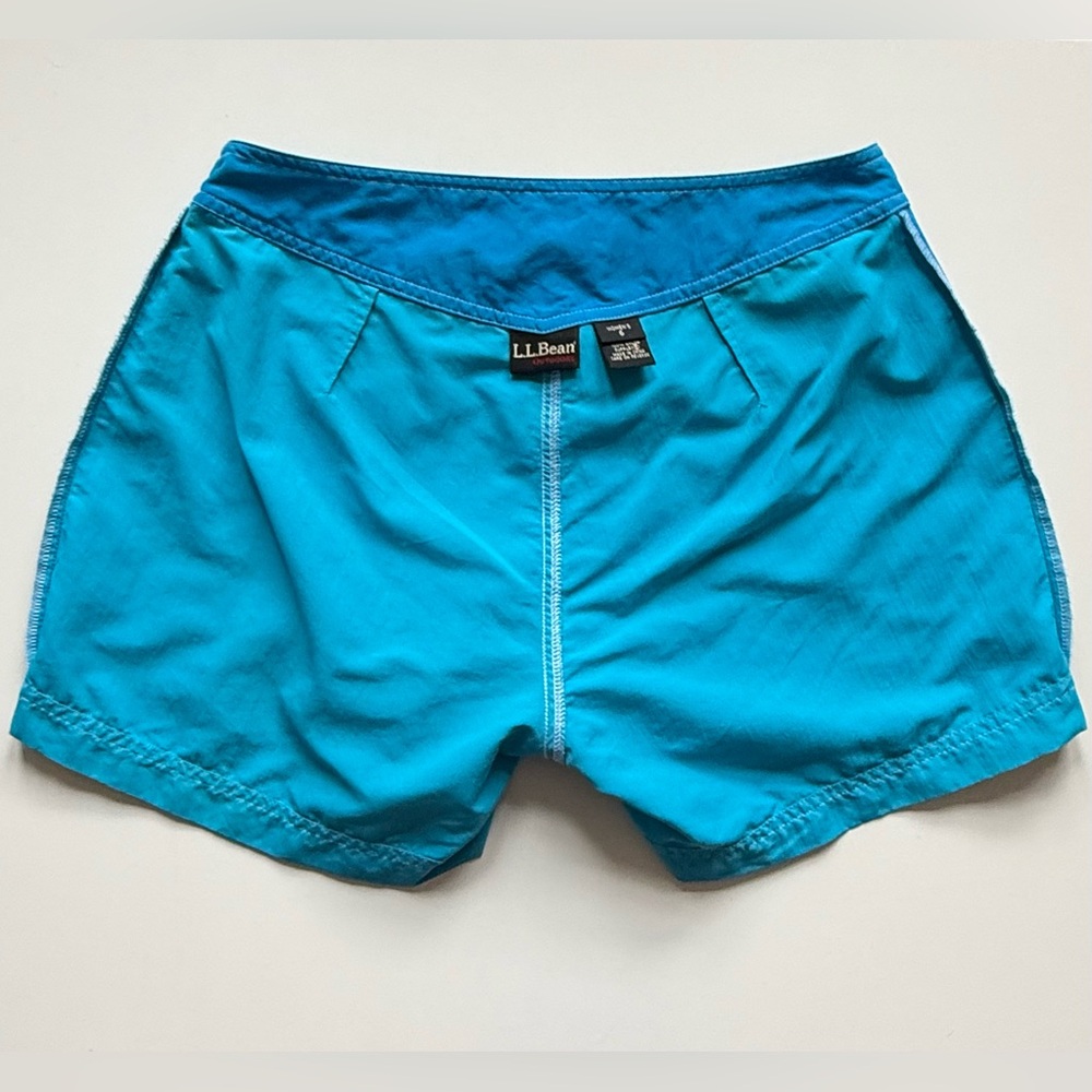 L.L.Bean Womens Bright Blue Swim Board Shorts - Size 6 - Picture 11 of 12